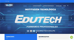 Desktop Screenshot of edutech.edu.pe